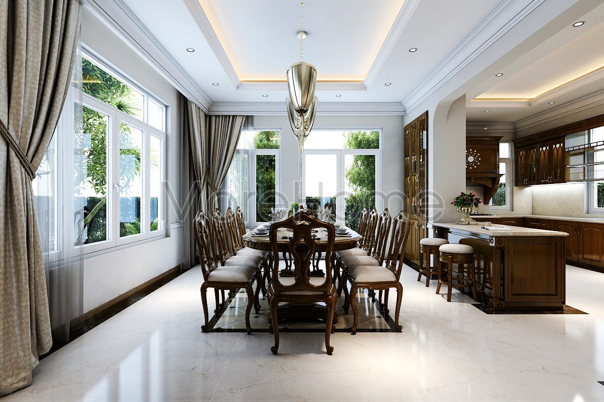 Mẫu bàn ăn truyền thống BA-10